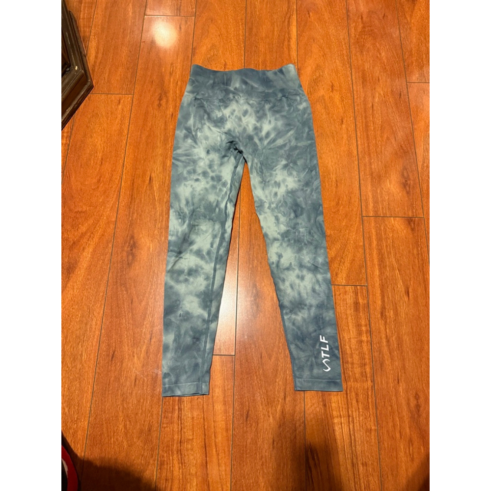 Tie-Dye Gray High-Waist Leggings - TLF